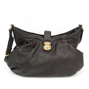 XS Mahina Leather Black Shoulder Bag